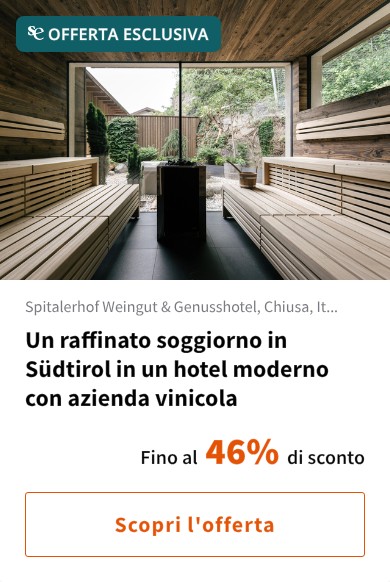 Un raffinato soggiorno in Südtirol in un hotel moderno con azienda vinicola