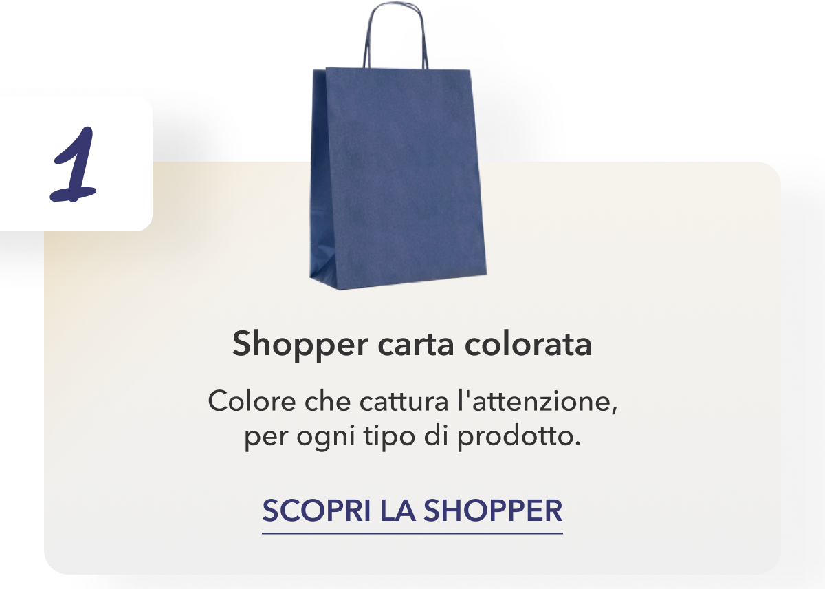 Shopper carta colorata