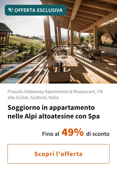 Soggiorno in appartamento nelle Alpi altoatesine con Spa