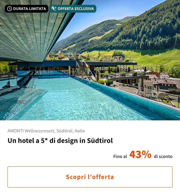 Un hotel a 5* di design in Südtirol