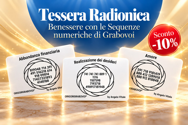 Sconto 10% - Tessere Radioniche