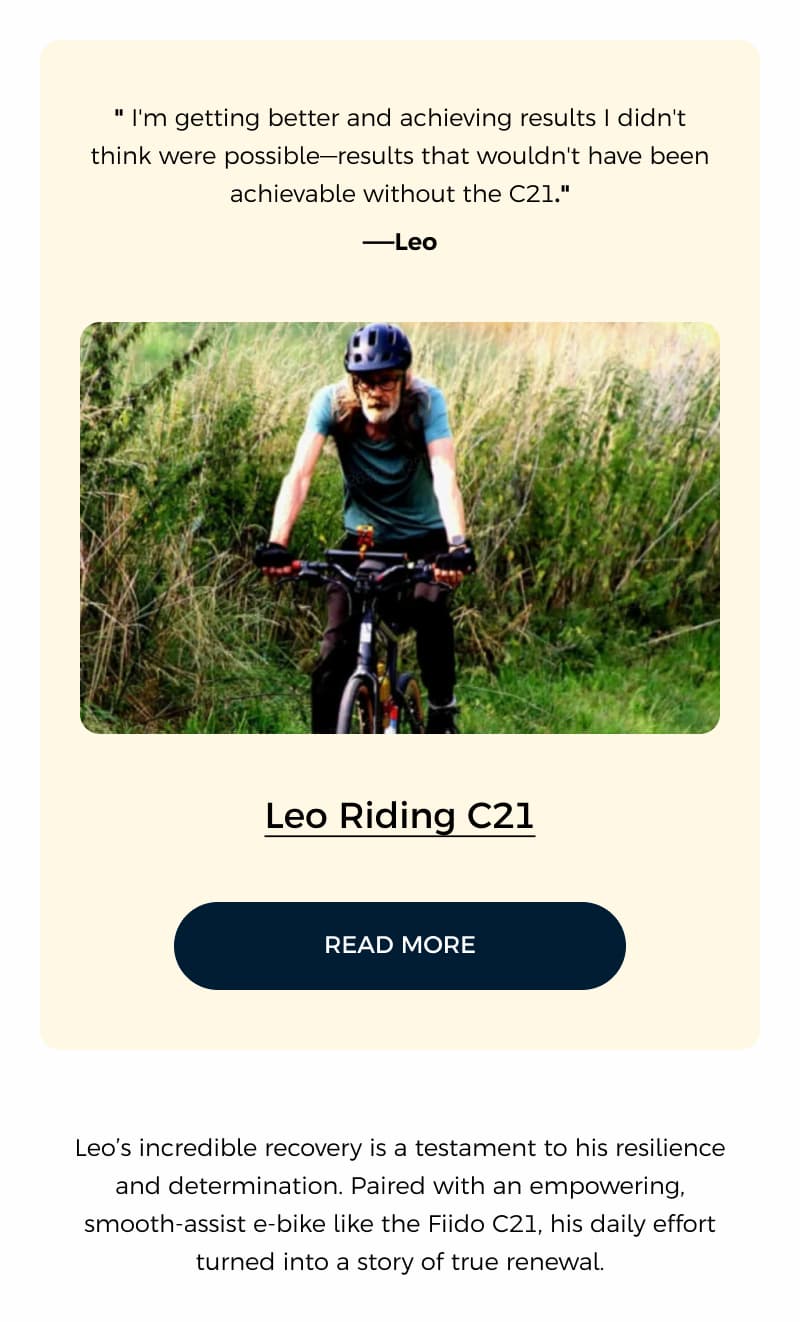 From Wheelchair to 500+ km Riding: Leo's story
