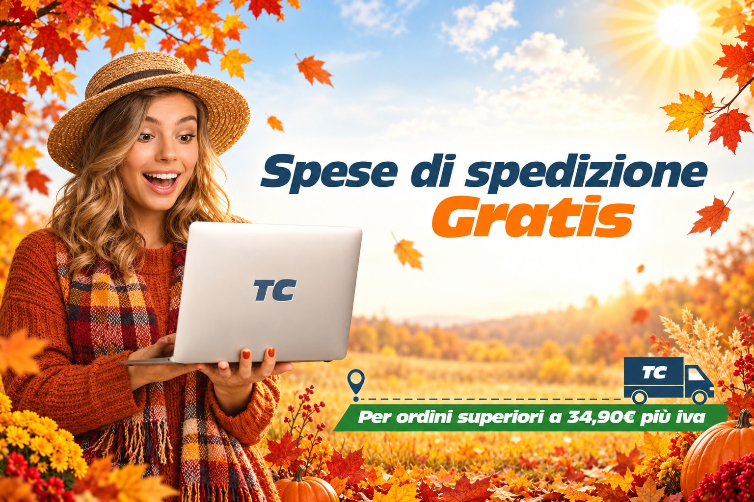 Spedizione gratis per ordini superiori a 34,90 euro piu IVA