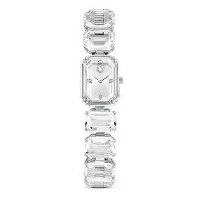 Orologio Millenia, Bracciale con taglio Octagon, Bianco, Acciaio inossidabile