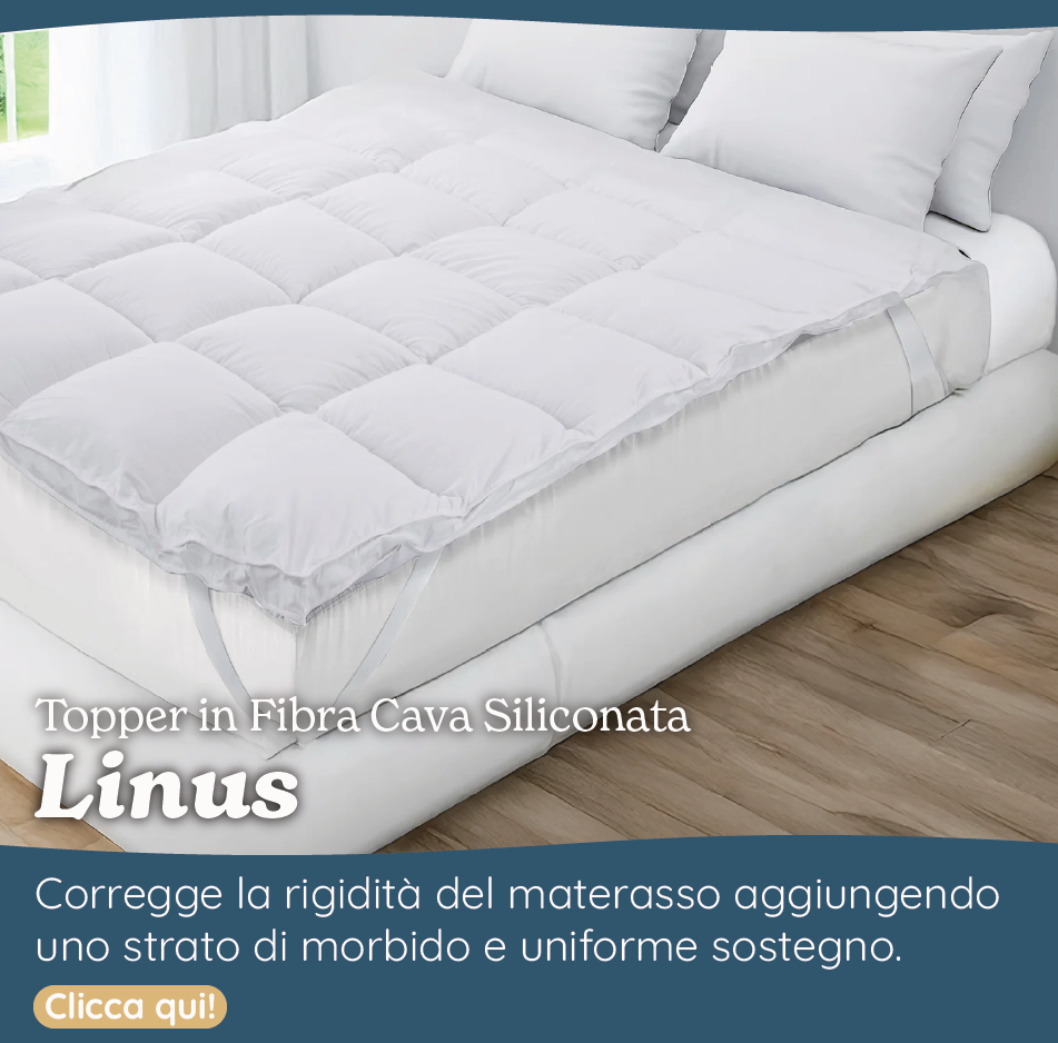Topper in Fibra Cava Siliconata - Linus
