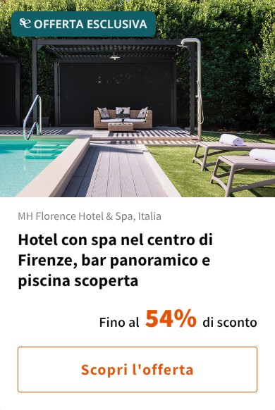 Hotel con spa nel centro di Firenze, bar panoramico e piscina scoperta