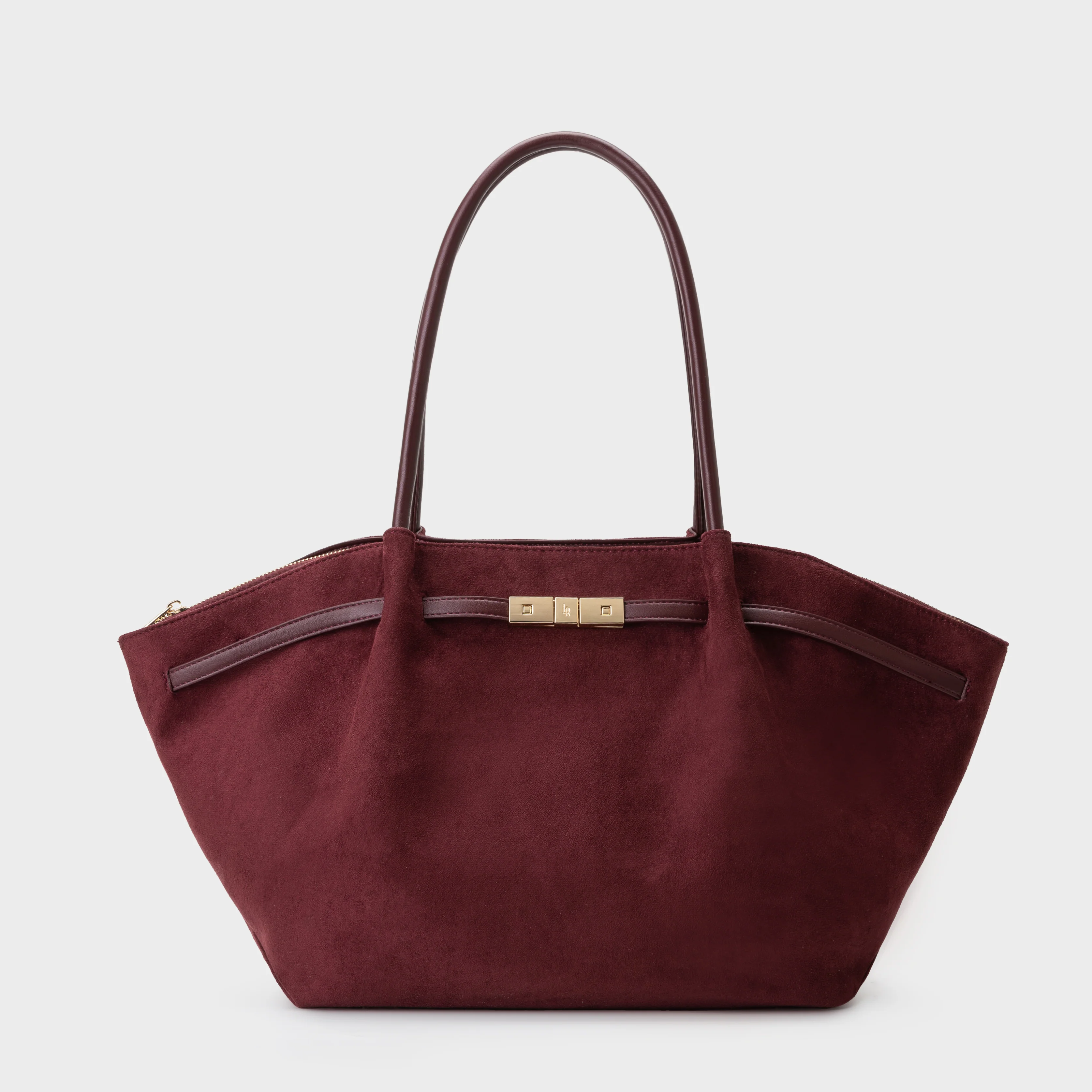Image of Borsa a spalla BRIELLE BIG SIMILSUEDE - BURGUNDY