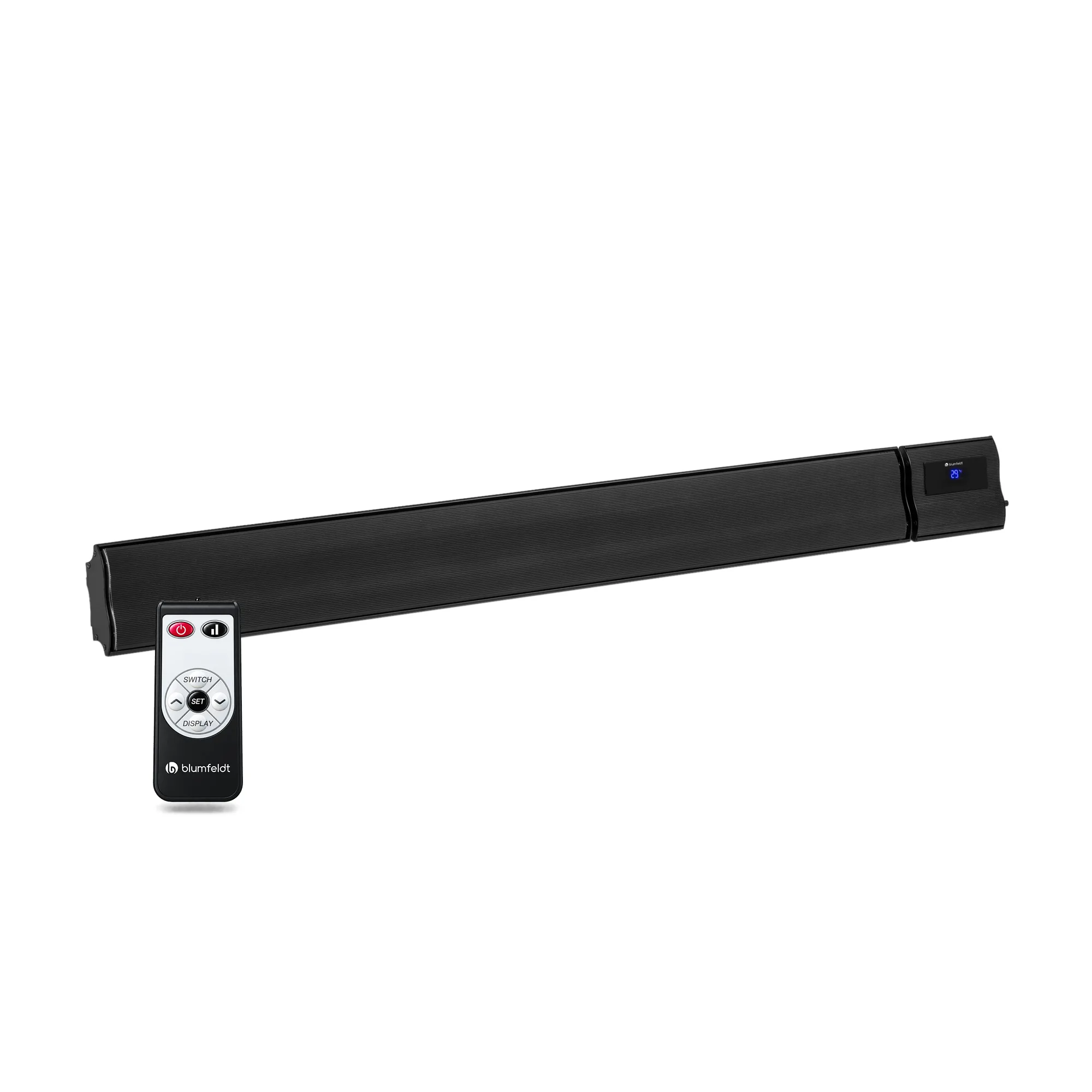 Cosmic Beam 3000W Stufa Infrarossi da Parete Nero