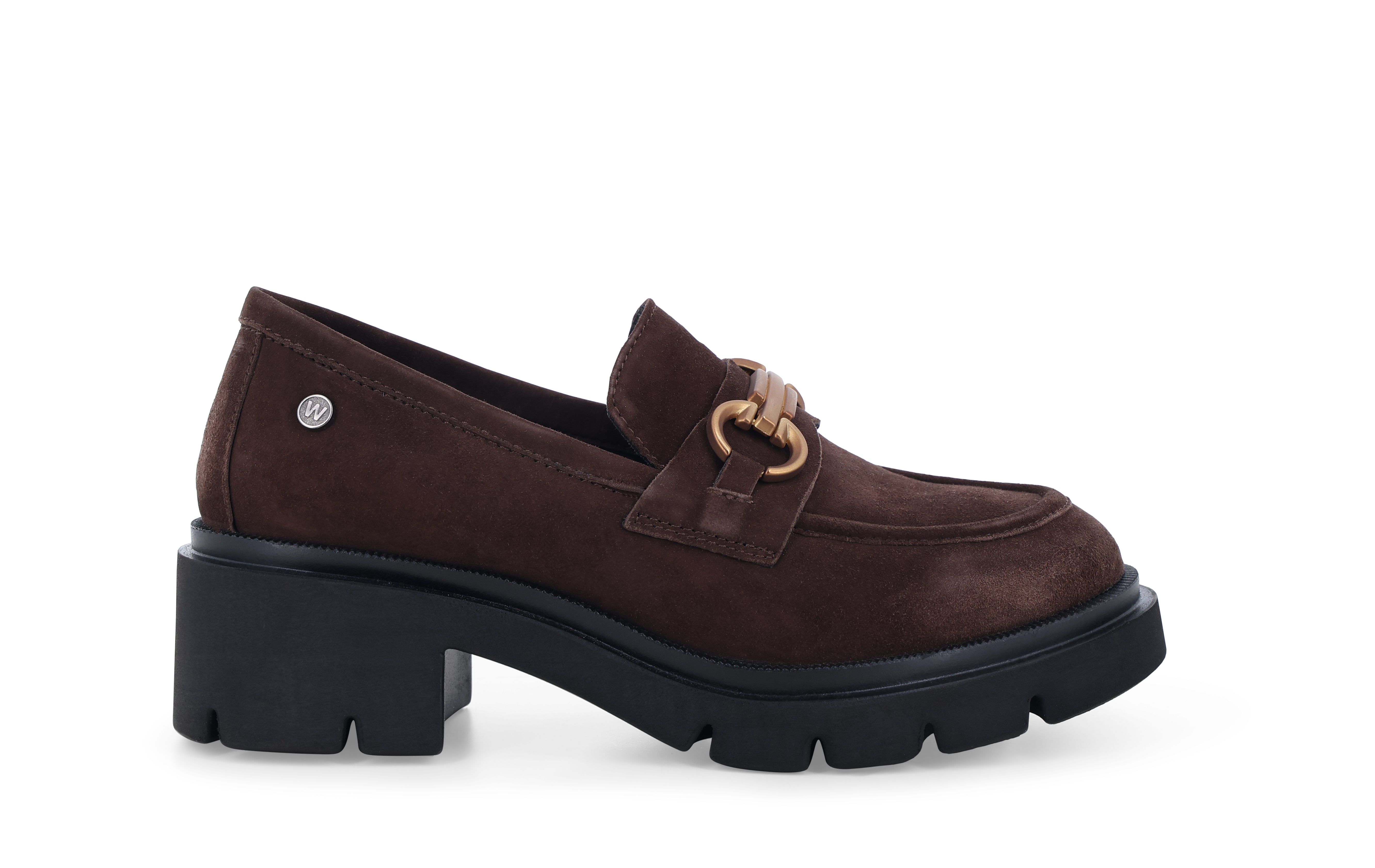 Mocassino comodo donna in camoscio marrone k55520