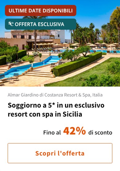 Soggiorno a 5* in un esclusivo resort con spa in Sicilia