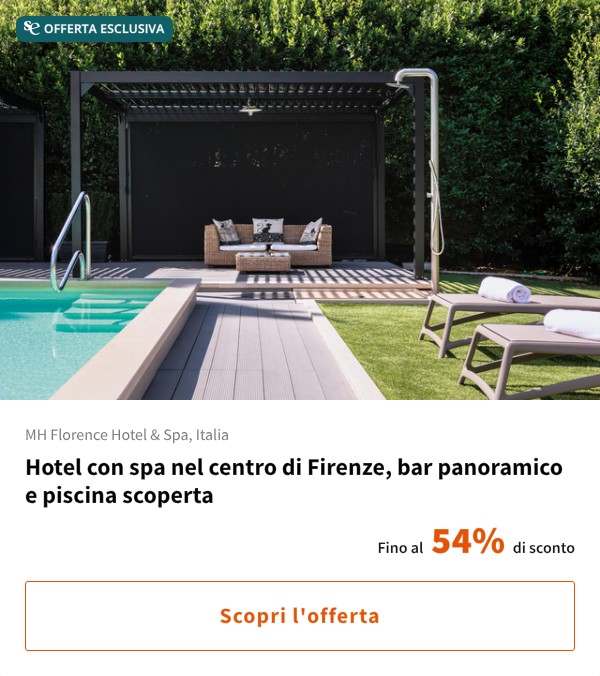 Hotel con spa nel centro di Firenze, bar panoramico e piscina scoperta