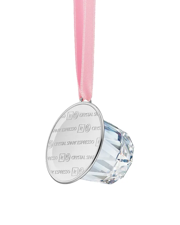 Nespresso x Swarovski Decorazione Festive in Cristallo, Capsula Original