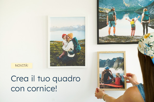 NOVITÀ. Crea il tuo quadro con cornice.