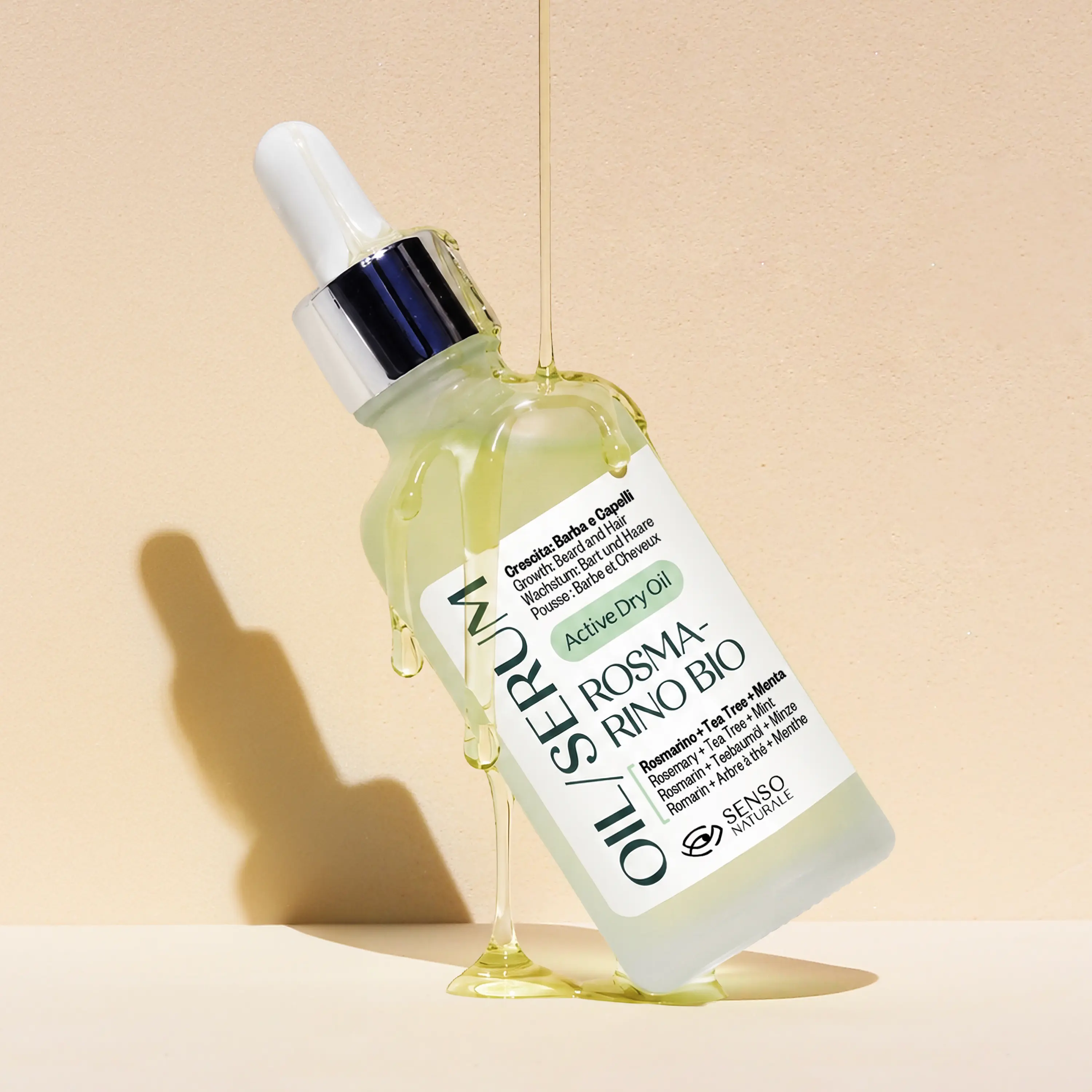 Image of Olio Siero Rosmarino Bio - Crescita Capelli e Barba