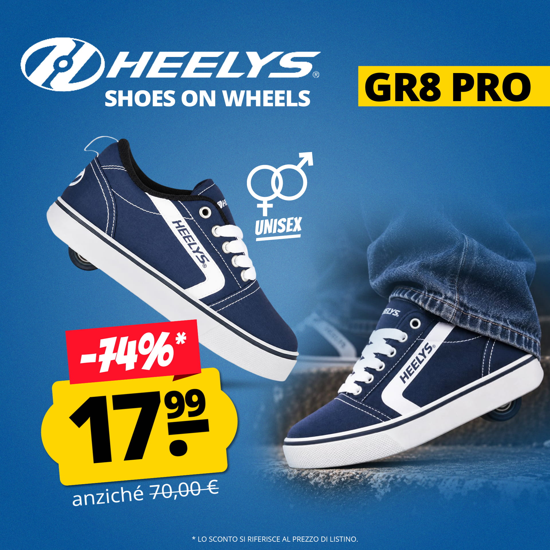 heelys gr8 pro unisex scarpe con le rotelle