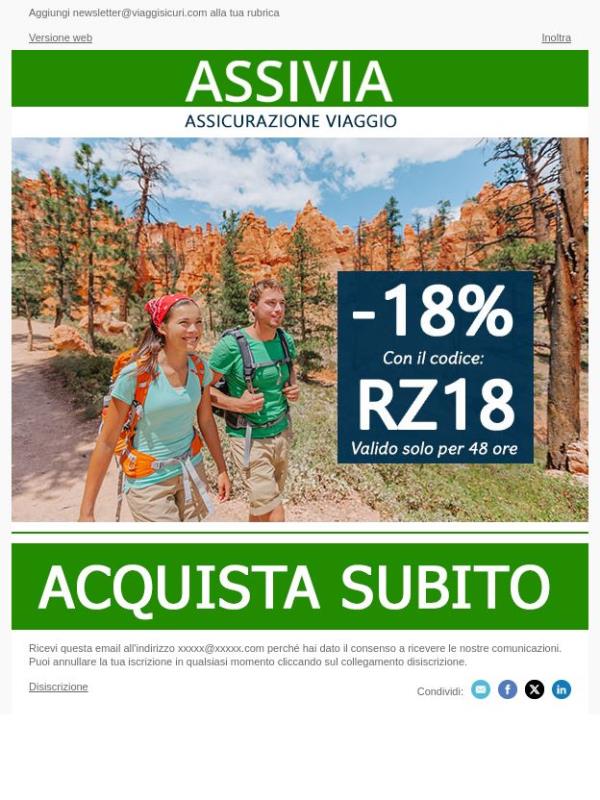 - 18% su tutte le nostre polizze!
