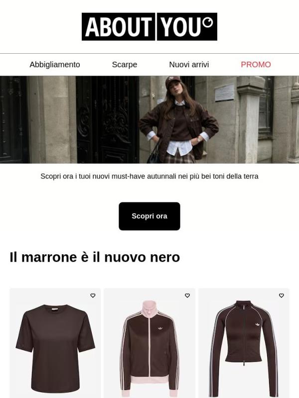 Colore di tendenza marrone