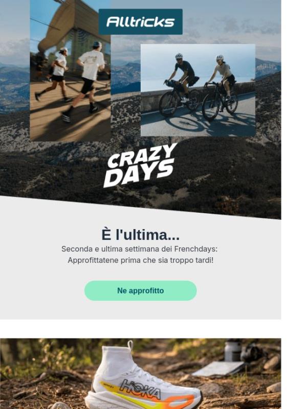 I Crazy Days continuano su Alltricks🔥