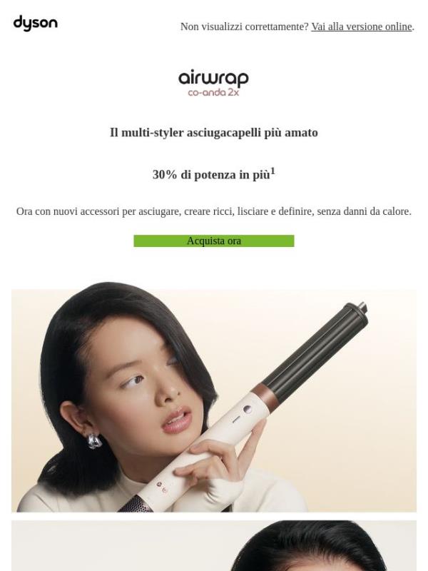 Il multi-styler Airwrap Co-anda2x™: adesso ancora migliore