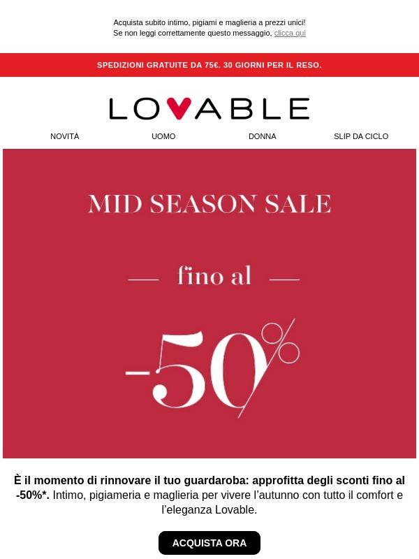 Mid Season Sale: Fino al -50%