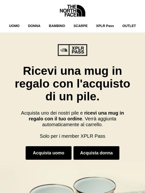 Una mug The North Face in regalo con il tuo pile 🎁