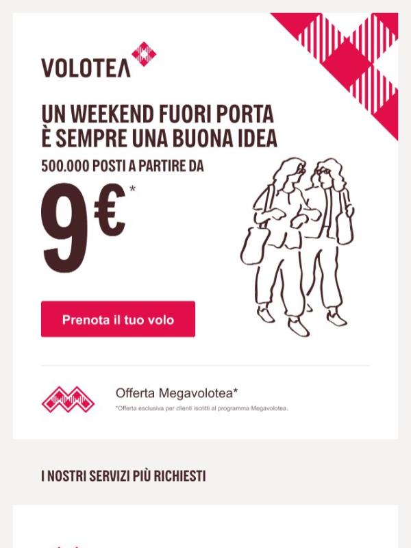 Vola da 9€ e scopri una nuova destinazione