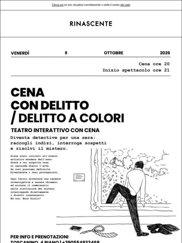 Save the date | Cena con delitto