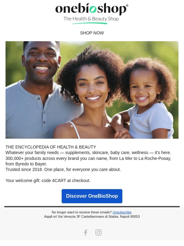 One shop. Everything health & beauty.