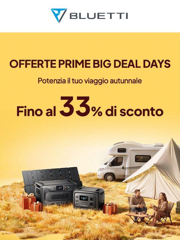 🚀 Fino al 33% di sconto — le Prime Big Deal Days sono iniziate