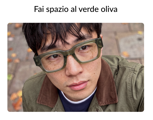 Montature verde oliva