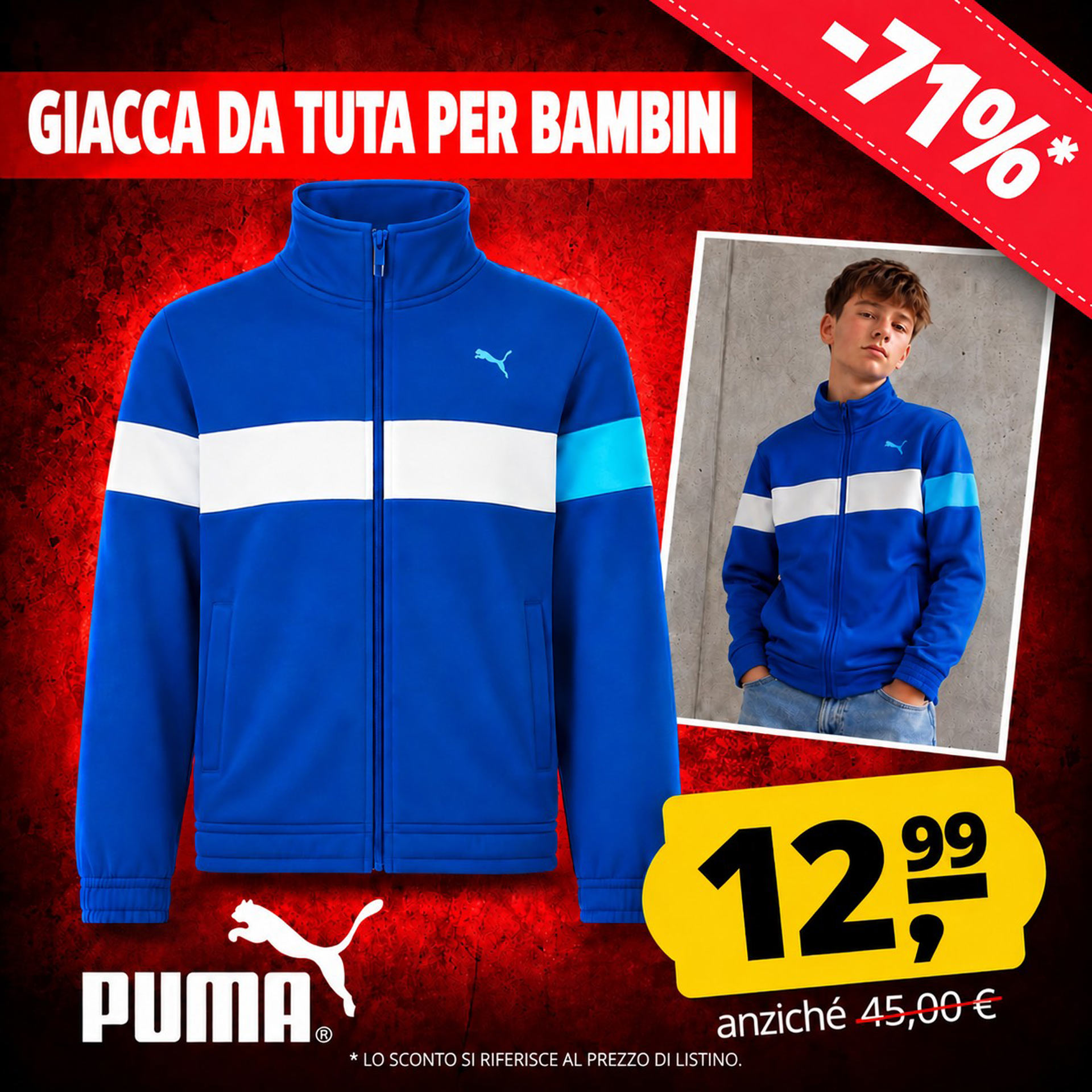puma track jacket bambini giacca
