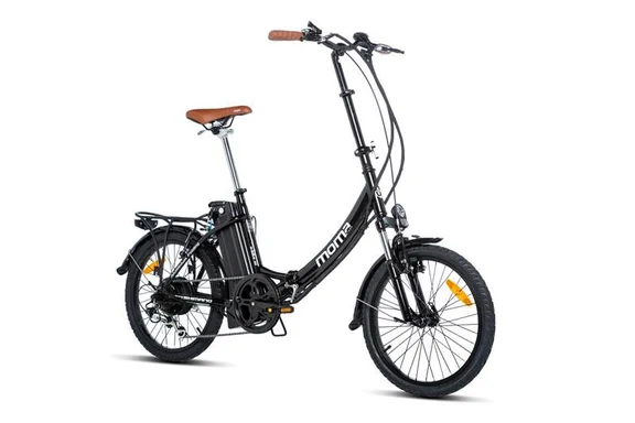 Bicicletta Elettrica Pieghevole di Passeggio, E-20''.2 Moma Bikes, Alluminio, SHIMANO 7V, Bat. Ion Litio 36V 16Ah