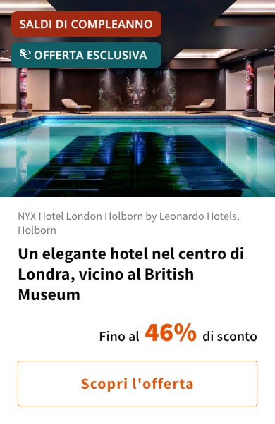 Un elegante hotel nel centro di Londra, vicino al British Museum