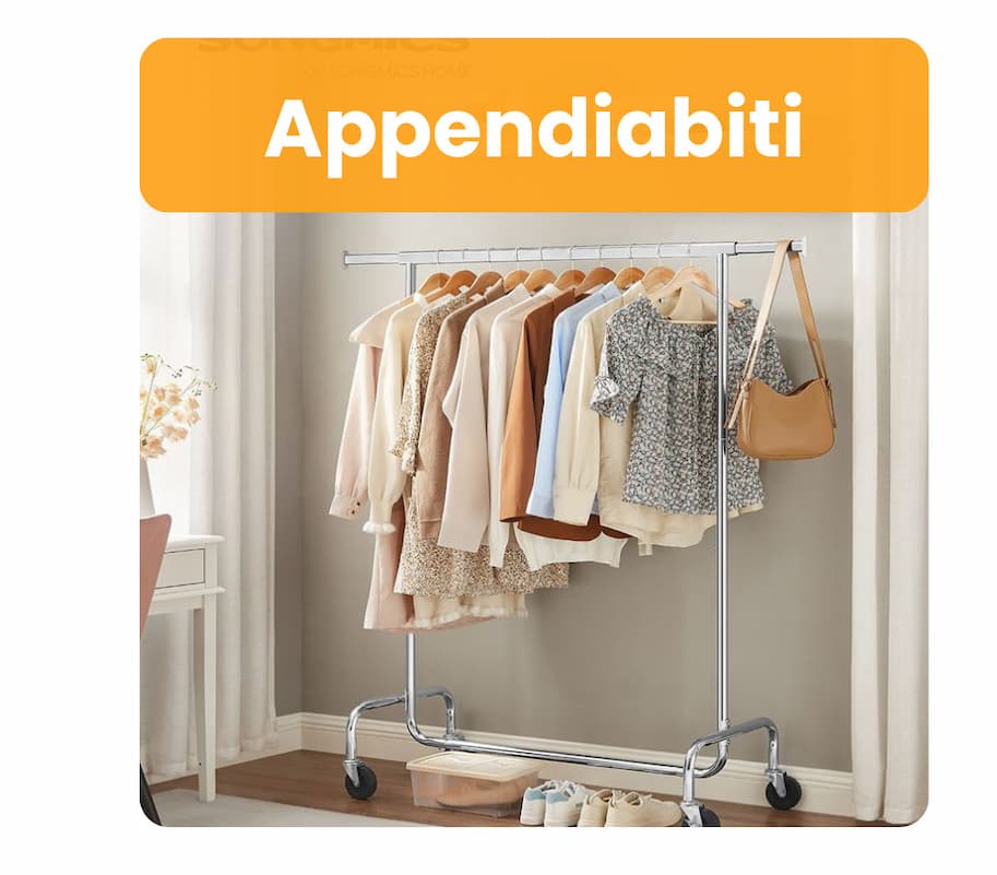 Appendiabiti con Rotelle