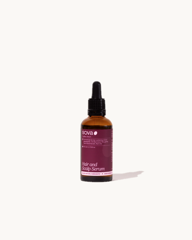 Il flacone del Siero per Capelli & Cuoio Capelluto Sova