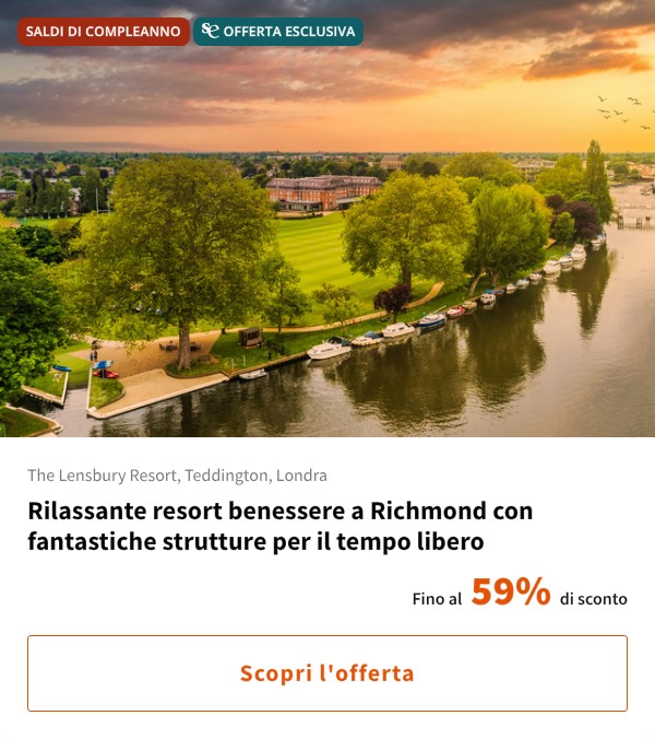 Rilassante resort benessere a Richmond con fantastiche strutture per il tempo libero