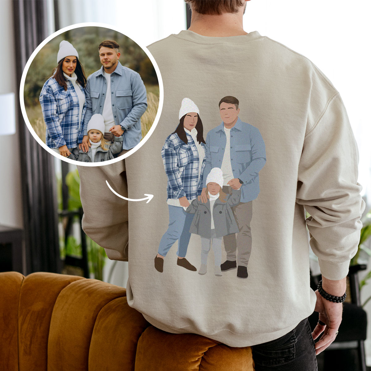 Image of Felpa personalizzabile con illustrazione