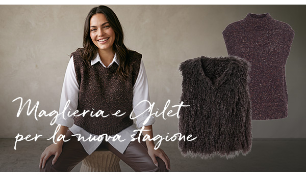 Morbido gilet in pelliccia sintetica con scollo a V