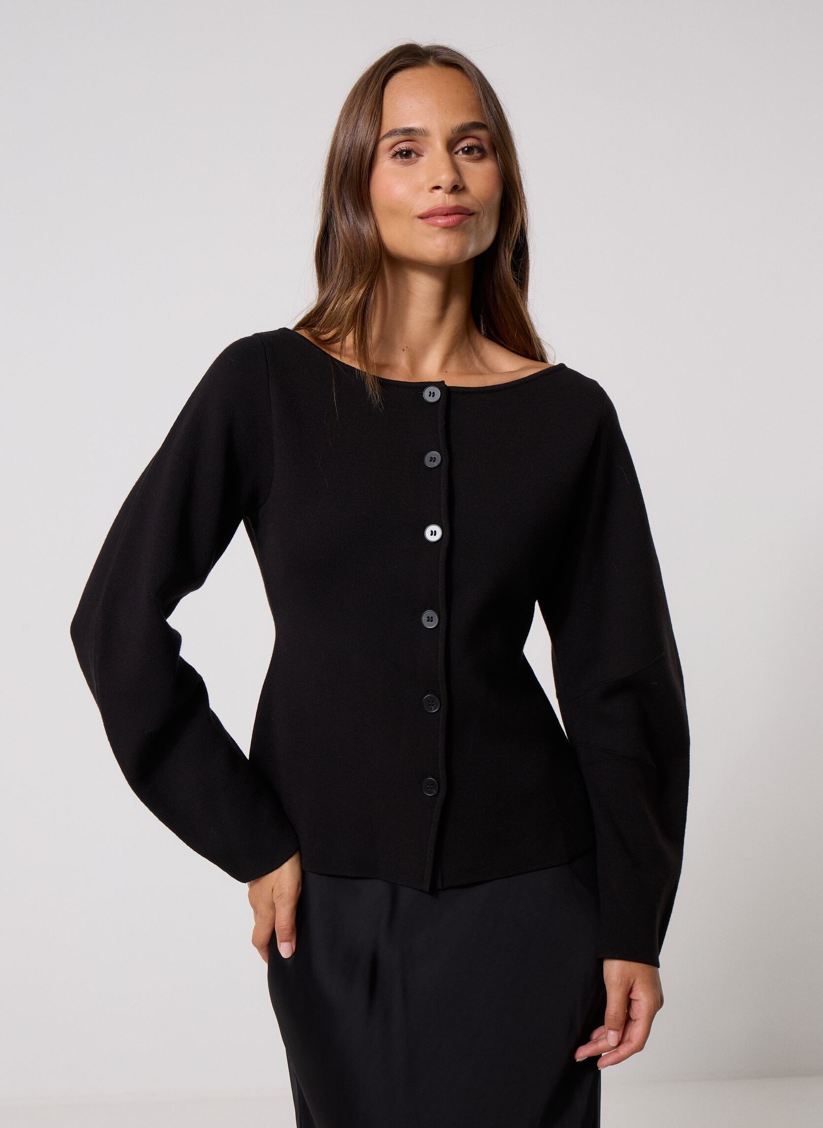 Gilets et Cardigans Samsoe Samsoe Saally jacket 15825 donnas nero