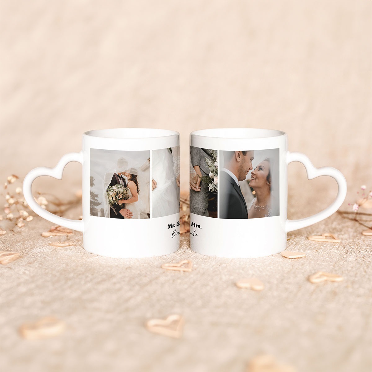 Image of Tazza Personalizzata con 3 Foto e Testo