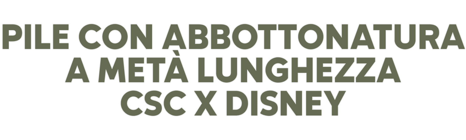 PILE CON ABBOTTONATURA A METÀ LUNGHEZZA CSC X DISNEY