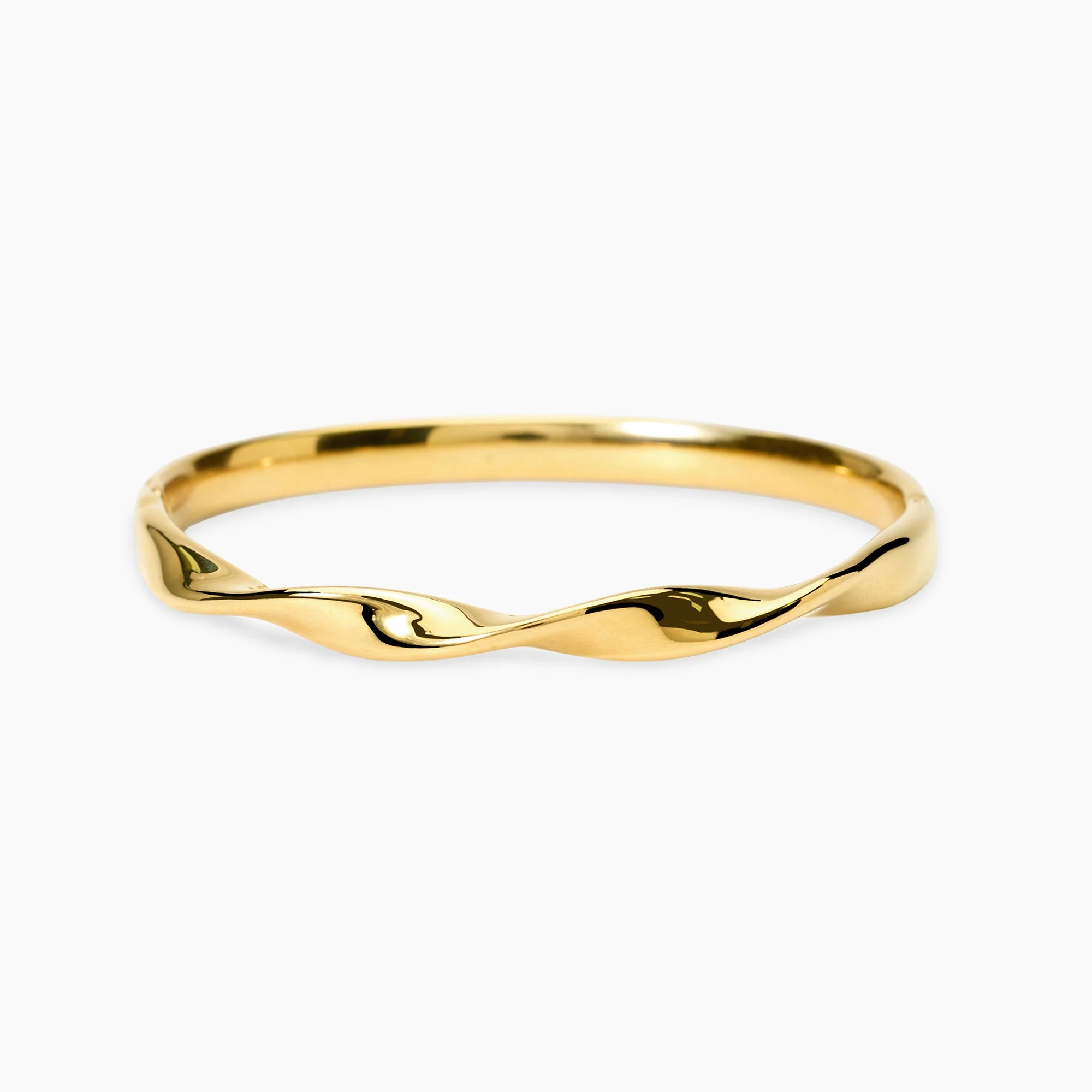 Image of Bracciale bangle in acciaio dorato STYLE 86