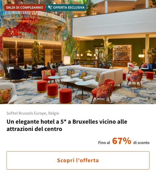 Un elegante hotel a 5* a Bruxelles vicino alle attrazioni del centro