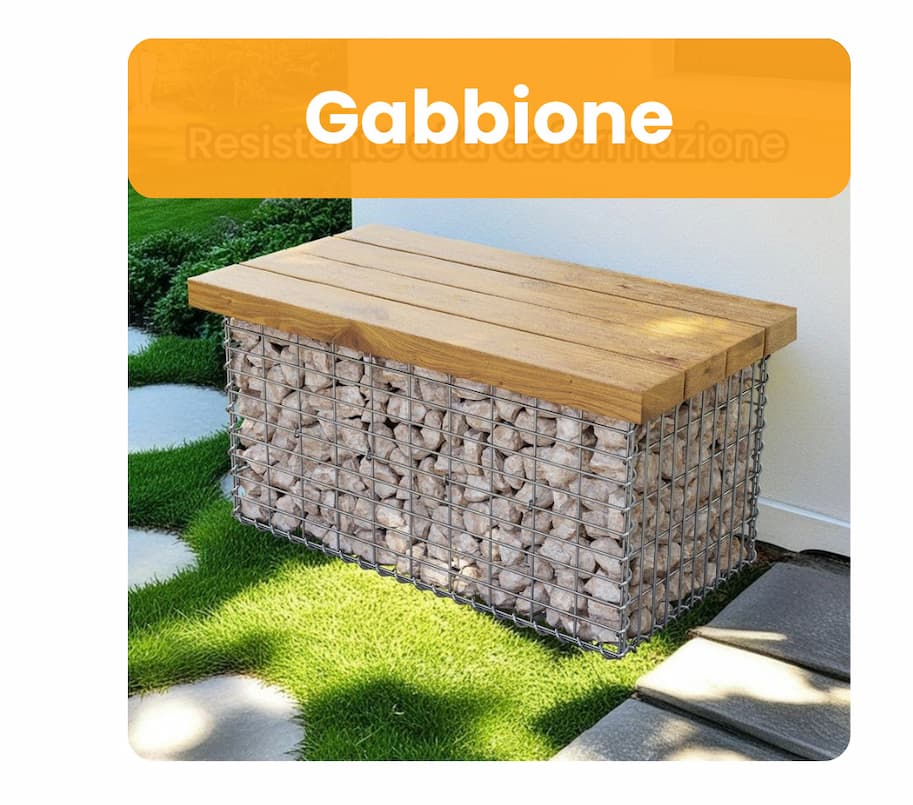 Gabbione in Metallo con Maglia