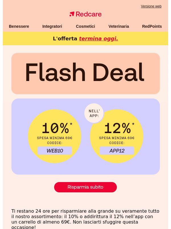 Solo oggi: risparmia fino al 12% su tutto l’assortimento!