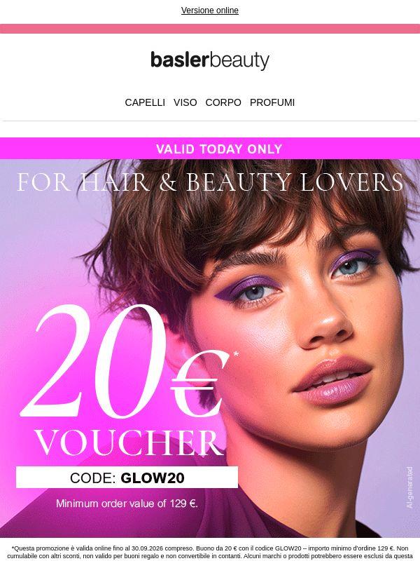 ✨ Promemoria: il tuo buono di 20 € per i prodotti di bellezza scade oggi