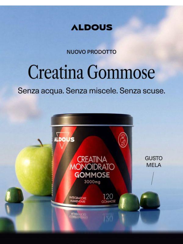 Creatina Aldous, ora in formato gummies