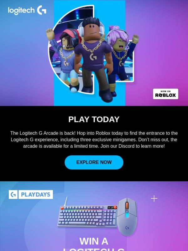 Experience Logitech G Arcade in Roblox