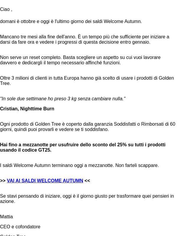 Sei ancora in tempo per rendere speciale quest'anno…