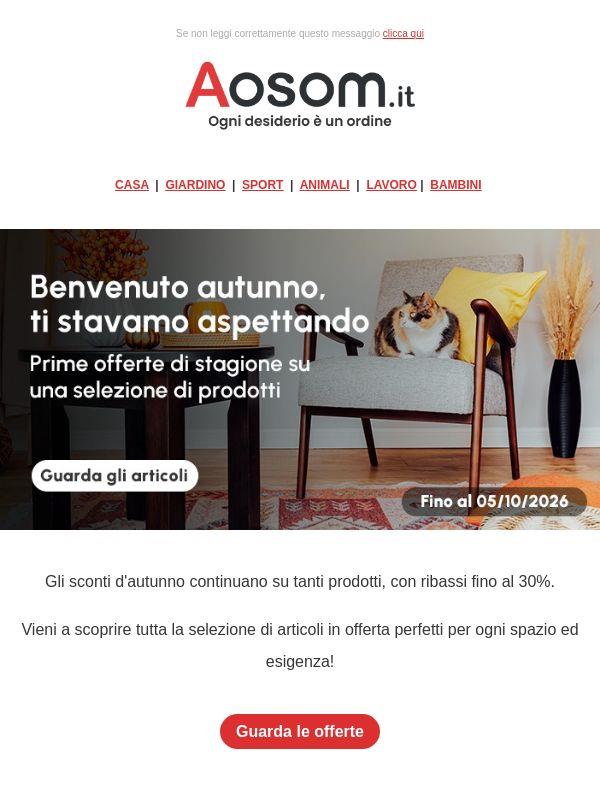 Gli sconti d'autunno ti aspettano 🍂